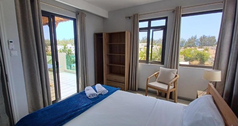Splendide Penthouse Vue Mer A 5 Mn A Pied De La Plage Flic-en-Flacq Extérieur photo